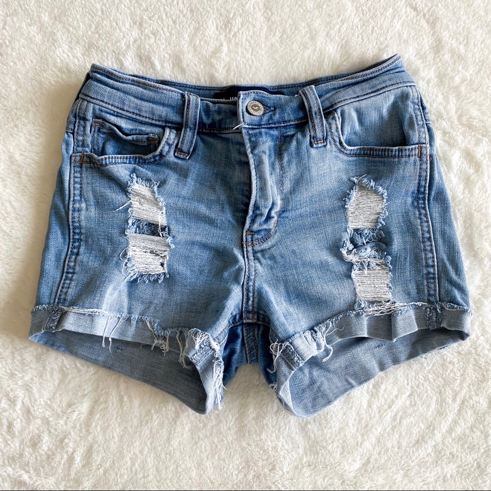 HOLLISTER Mid-Rise Jean Shorts 3” SIZE 00